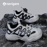 Navigare小帆船童鞋夏季儿童跑步运动鞋女童透气软底鞋男童包头鞋