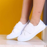 小白鞋白色球鞋男女儿童白布鞋 宝宝帆布鞋幼儿园学校学生运动鞋
