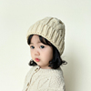 儿童帽子秋冬韩版洋气女童毛线帽保暖宝宝套头帽百搭款男童护耳帽