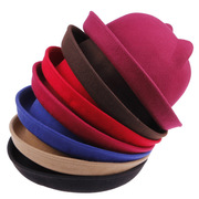 冬天韩版潮流可爱猫耳朵，礼帽圆顶户外亲子，帽跨境情侣帽子