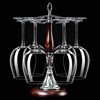 家用创意高脚杯架红酒杯架倒挂悬挂架摆件欧式手工葡萄酒杯子套装