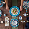 家用陶瓷盘碟套装西餐盘，中式高档骨瓷餐具，套装欧式轻奢菜盘汤碗勺