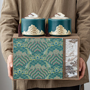 高档明前龙井绿茶信阳毛尖茶叶，礼盒包装盒空盒半斤通用陶瓷罐