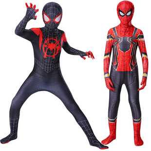 万圣节儿童装扮男童蜘蛛侠衣服童装表演服漫威超级英雄服装套装帅