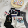 韩国ins潮史努比袜子女中筒袜，可爱日系卡通，少女心学院风中长棉袜