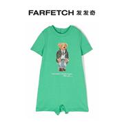 Ralph Lauren童装北极熊印花连体短裤FARFETCH发发奇