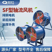 轴流风机工业管道强力通风排烟换气扇抽风低噪静音220V380V排风机