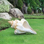 金福喜沙滩海洋装饰仿真大号海螺贝壳摆件户外动物玻璃钢雕塑园林