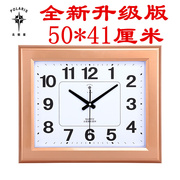 网红挂钟客厅超大24-30英寸长方形，时钟静音石英钟表万年历(万年历)