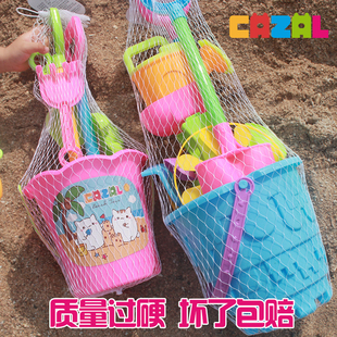 儿童沙滩玩具车套装海边沙漏宝宝，玩沙子挖沙小铲子和桶收纳