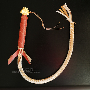 马鞭子皮鞭手工蒙古族骑马舞蹈演出表演道具儿童鞭子内蒙古工艺品