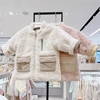 韩国专g童装23冬男女，宝儿童加绒保暖可爱毛绒外套洋气棉服棉袄