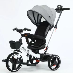 好莱福儿童三轮车1-6岁2自行车婴儿幼儿推车脚踏车子小孩童车宝宝