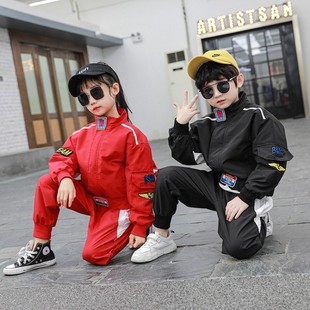 兄妹装秋季韩版休闲运动服套装男女，款宽松两件套长袖赛车服