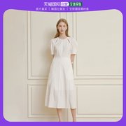 韩国直邮lookast法式茶歇气质长裙，23年新设计(新设计)感镂空插肩连衣裙