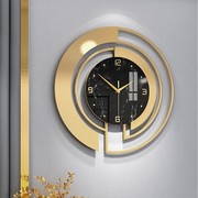 现代简约客厅装饰钟表 个性轻奢免打孔静音挂钟 创意北欧艺术时钟