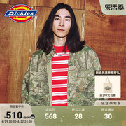 Dickies 春夏工装 翻领休闲长袖衬衫上衣 迷彩 男女情侣