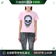 香港直邮潮奢 Ottolinger 女士 骷髅头T恤 1501414C