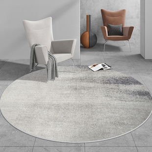 圆形地毯现代简约客厅北欧地垫，毯茶几垫轻奢书房卧室电脑椅床边毯