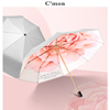 cmon玫瑰银胶防晒复古太阳伞，女防紫外线遮阳伞超轻晴雨伞折叠两用