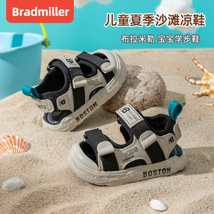 宝宝机能凉鞋夏季1岁2-3软底，4小童鞋子，5儿童沙滩鞋包头男童学步鞋