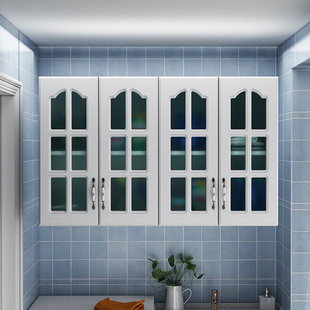 厨房壁橱阳台挂柜简约挂墙式储物柜浴室玻璃门吊柜，墙壁柜卧室顶柜