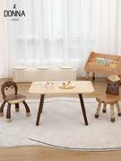 儿童书桌实木宝宝学习桌家用游戏，桌绘画桌，手工桌幼儿写字桌椅套装