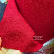 暗红色羊毛+亚麻高档时装布料 粗纺西装设计师筋骨感服装面料