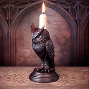 跨境猫头鹰万圣节哥特式，蜡烛台桌面装饰品家居树脂工艺品摆件
