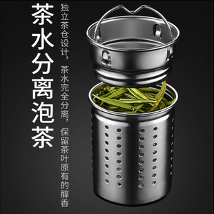 304不锈钢茶滤茶漏茶隔配件玻璃杯保温杯茶水分离仓过滤水杯茶网