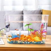 亚克力鱼缸一体成型鱼缸客厅2022塑料透明桌面亚克力小型家用
