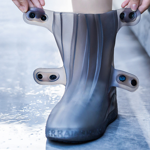 雨鞋套防水男款雨天，防雨鞋套防滑耐磨硅胶，雨鞋水鞋儿童脚套雨靴