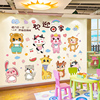 卡通小动物墙贴婴儿宝宝贴画儿童房间墙面装饰品墙壁贴纸墙纸自粘