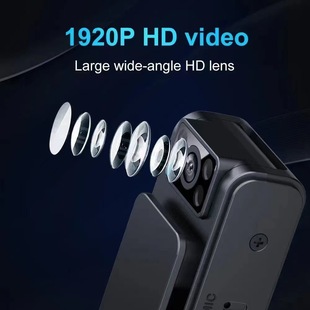 wifi运动摄像机手持式拇指相机，清夜视1080p现场执法记录仪