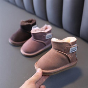 婴儿鞋冬季加绒0一1岁男女小童雪地棉鞋宝宝学步鞋新生幼儿婴童靴