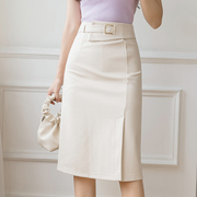 Pencil Skirt Vintage Elastic Wrap Hip Skirt铅笔裙复古包臀裙