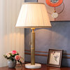 欧式美式简约现代铜台灯，客厅书房主卧室，床头温馨浪漫复古家用拉线