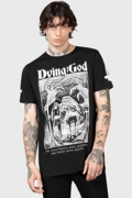 KILLSTAR哥特朋克金属乐队黑色骷髅图案短袖T恤宽松圆领上衣