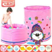 诺澳新生婴儿池家庭用幼儿童夹棉保温游泳桶可调合金支架洗澡