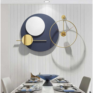 现代简约艺术装饰挂钟客厅家用个性创意钟表挂式餐厅轻奢挂墙时钟