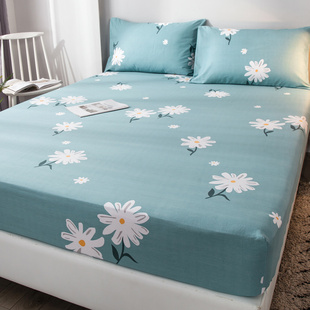 床笠单件全棉纯棉棕垫加厚1.2m1.5米1.8床垫席梦思保护套床罩定制