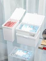 日本进口面膜收纳盒化妆品，桌面带盖防尘置物盒子橱柜抽屉餐具分类