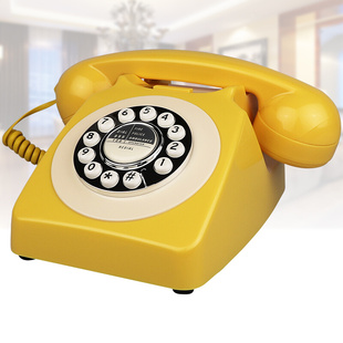 电话机欧式复古座机老式创意时尚电话中式家用办公酒店有绳电话