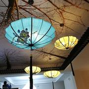 中国风新中式古典灯具手绘艺术仿古灯笼吊灯现代会所酒店茶楼灯