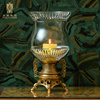 凤凰美居欧式水晶玻璃烛台，高脚铜件大号供佛佛堂，装饰大号烛台摆件