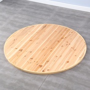 实木大圆桌加厚杉木圆桌面，家用可折叠圆桌子，酒店餐桌流动酒席桌面