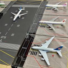圣萨机场场景1 模型仿真客机跑道停机坪航空模型摆件可拼