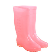 无里布透明水鞋女成人时尚雨靴中高筒雨鞋L防滑水靴春夏季防水胶