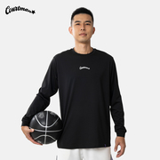 COURTMAN投篮服前胸小logo长袖T恤2024秋速干健身运动男训练篮球