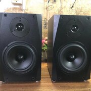 全木质大功率无源2.0音箱，6.5寸重低音炮，电子n分频hi-fi5.1环